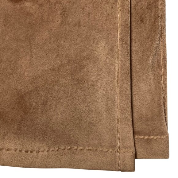 SKIMS Velour Wide Leg Track Pants Sienna Large Pull On Soft Compy - Picture 6 of 11